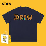 Drew T Shirts Drew Printed Short Sleeve Loose Couple