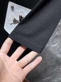 Chh Chrome Hearts T Shirts Pocket Handmade Button Casual Short Sleeve T-Shirt