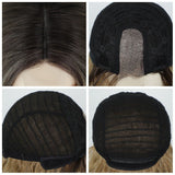 Women's Wigs Middle Part Lace Front Gradual Long Curly Synthetic Wig
