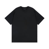 Men T-shirts Summer Paris Back Neck Old Short Sleeve Crew Neck T-Shirt Casual Half Sleeve