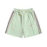 Palm Angels Shorts Flocking Alphabet Stripe Color Match Casual Shorts