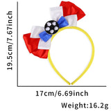 Themed Party Supplies World Cup Themed Headband – National Flag Bowknot Fan Accessory