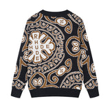 Rhude sweater micro-label letter totem jacquard crew neck sweater
