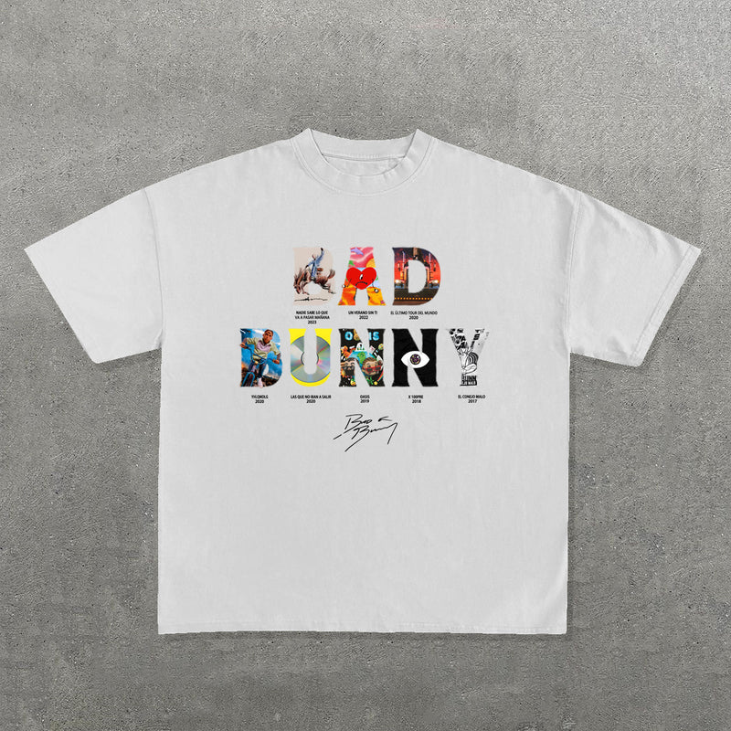 Street Unisex T-shirt "Bad Bunny" Rapper Street Tee