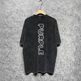 Purple Brand Distressed T Shirts Short Sleeve