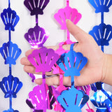 Themed Party Supplies  Shell Foil Fringe Curtain – Mermaid Ocean Theme Party Backdrop Decoration
