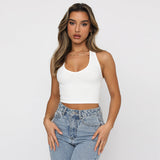Women Tops Fashion Sexy Cool Vest (ZJ0415)