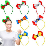 Themed Party Supplies World Cup Themed Headband – National Flag Bowknot Fan Accessory