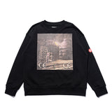 C.e sweatshirt city architecture starry sky night view round neck men and women
