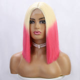 Women'S Wigs Short Bob Lace Front Synthetic Wig