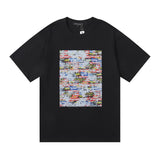 Purple Brand T Shirts Purple Micro Label Letter Pattern Printed Short Sleeve T-Shirt