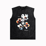 Purple Brand Distressed Tank T Shirts Distressed Sleeveless T-shirt Vest