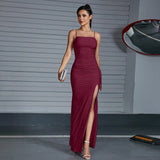 Women Dresses Summer Sexy Graceful Slip Dress Gown (Hwfs0410)