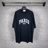 Mens T-shirts Summer Paris PARIS Print Short Sleeve Cotton T-Shirt