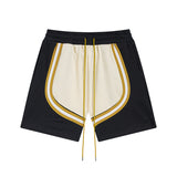 Rhude Shorts Striped Color Matching Tether Shorts