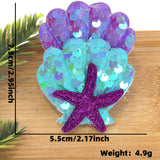 Themed Party Supplies Cartoon Seashell & Starfish Hair Clips – Ocean Theme Birthday Party Accessories