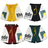 Rhude Shorts Elastic Sports Casual Shorts Beach Shorts