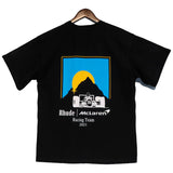 Rhude T Shirt Joint Racing Sunset Printing Short Sleeve T-Shirt