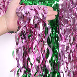 Themed Party Supplies 75×275cm Pink & Green Foil Fringe Table Skirt – Magic Wicked Witch Themed Party Decoration