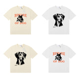 Rhude T Shirt Hound Letter Print Short Sleeve T-Shirt