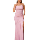 Women Dresses Summer Sexy Graceful Slip Dress Gown (Hwfs0410)