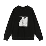 C.e sweatshirt fall and winter c.e ink dot portrait pattern round neck pullover sweatshirt one piece wholesale