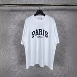 Mens T-shirts Summer Paris PARIS Print Short Sleeve Cotton T-Shirt