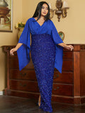 Women Party Dress Temperament Banquet Evening Gown (Ss0416)