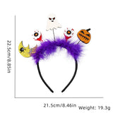 Halloween headband Halloween Headband – Party Decoration & Photo Prop with Bats, Cats & Pumpkins