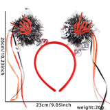 Halloween headband Halloween Large Headband – Colorful Long Tinsel Sticks