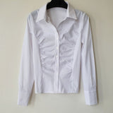 Women Sun Protection Shirt Elegant Pleated Commuter Shirt
