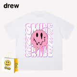 Drew T Shirts Drew Short Sleeve Letter Smiley Face Short
