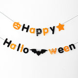 Halloween flag hanging ornaments Non-woven Fabric Letter Halloween Banner – Party & Bar Decoration