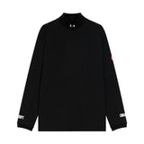 C.e sweatshirt fall and winter c.e half turtleneck nylon thread embroidered bottom shirt