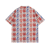 Rhude T Shirt Casual Short Sleeve Shirt Men's and Women's Shorts Shirt