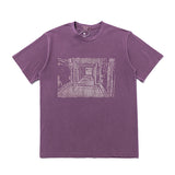 C.e t shirts washed batik indoor corridor pattern short sleeve men and women