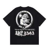 Hellstar T Shirt Alphabet Portrait Casual Men's and Women's Loose Short Sleeve T-Shirt