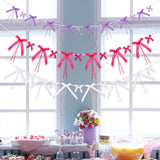 Themed Party Supplies 40pcs Handmade Heart Tulle Bows – Small Bow Accessories for Girls’ Birthday Party Decorations