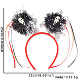 Halloween headband Halloween Large Headband – Colorful Long Tinsel Sticks