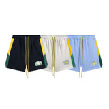 Rhude Shorts Embroidered Tether Casual Color Matching Shorts