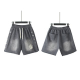 Hellstar Shorts Wash Black Old Casual Shorts Hot Pants