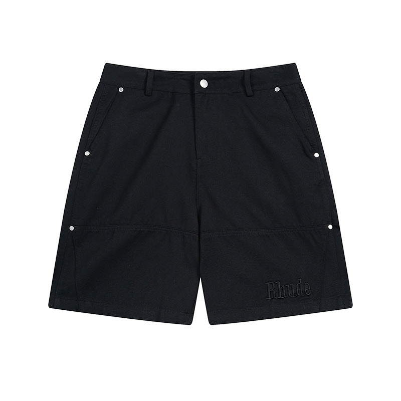 Rhude Shorts Letter Embroidered Casual Sports Shorts