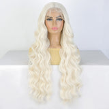 Women's Wigs Long Curly Lace 13 * 4 Fiber Wigs