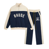 Rhude Pants & Jackets, Fleece Half Zip Jacket Men's and Women's Track Pants