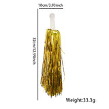 Themed Party Supplies  Cheerleading Pom-Poms – Fine Silk Weave, Dense Design for Cheer Performances & Sports Events