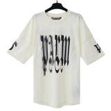 Palm Angels T Shirts Coconut Letter Logo Short Sleeve T-Shirt