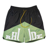 Rhude Shorts Micro-Label Letter Print Color Match Casual Shorts