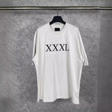 Men T-shirts Paris Embroidery Short Sleeve T-Shirt Loose Casual Half Sleeve