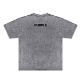 Purple Brand Distressed T Shirts Short Sleeve