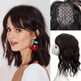 Women's Wigs Chemical Fiber Bangs Fluffy Short Curly Hair Reissue Hair Topper